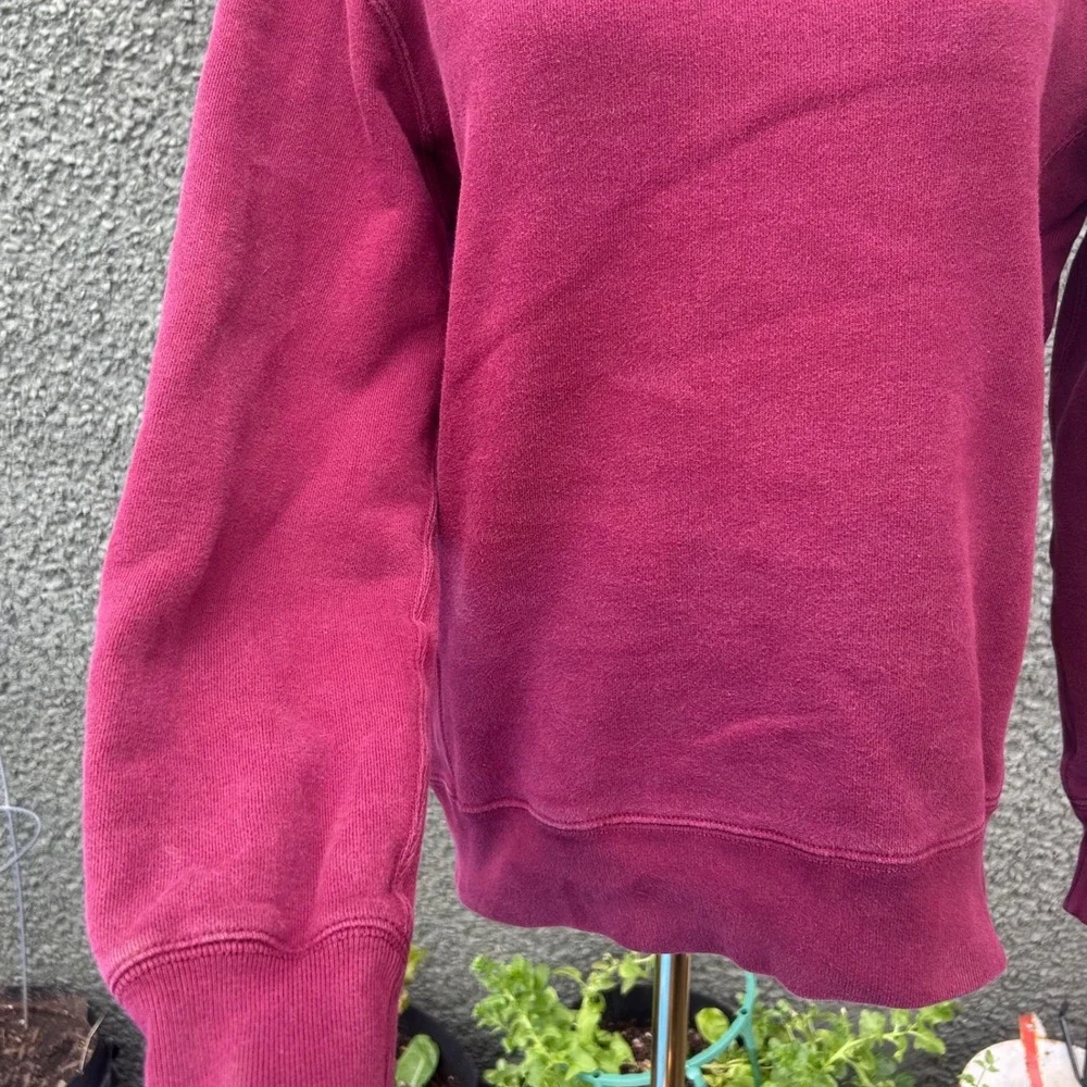 Vtg 90s y2k Polo Ralph Lauren Sweatshirt Mens Burgundy Crewneck Embroidered Pony